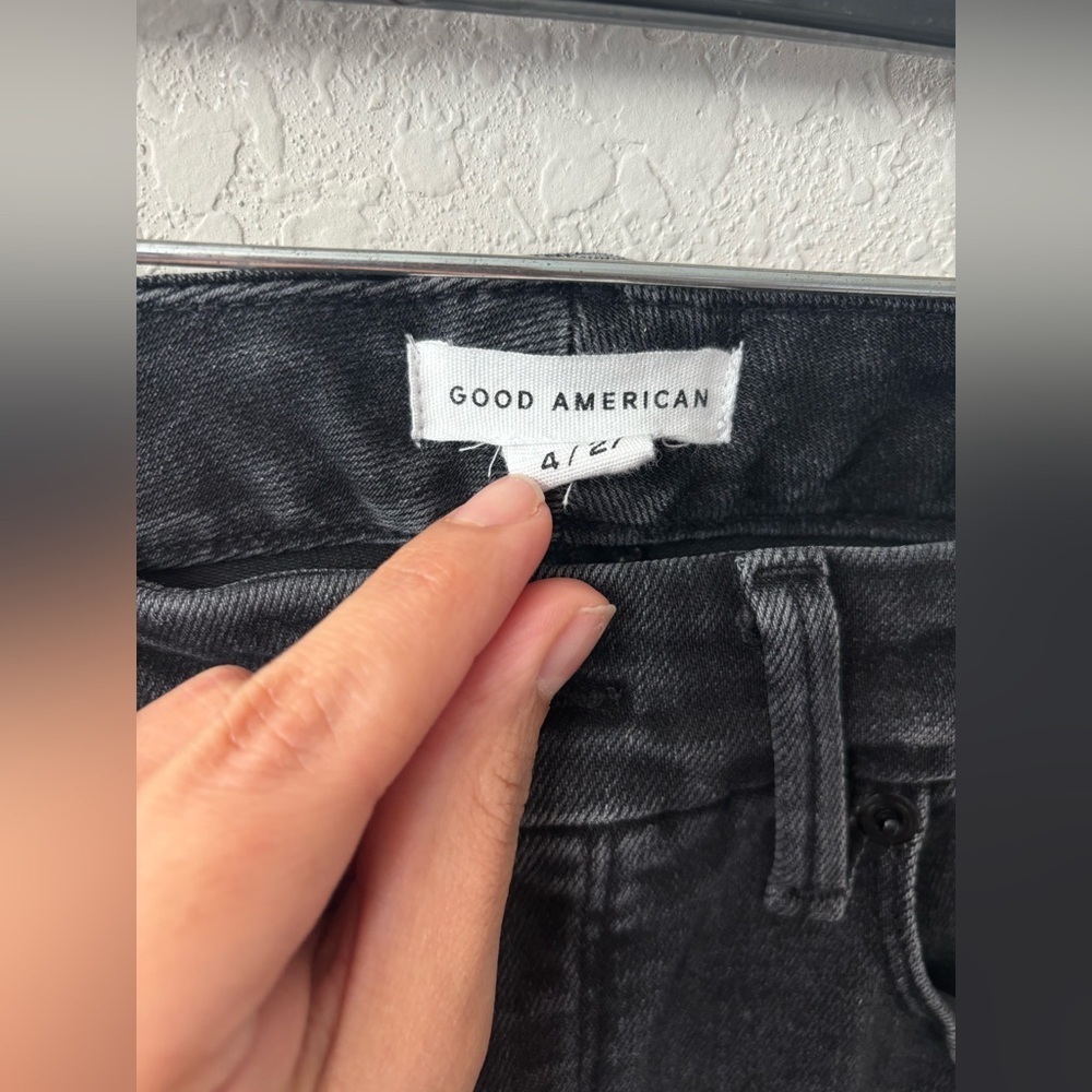 Good American Good Legs Skinny Black/grey Jeans size 4/27 - Picture 5 of 6